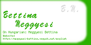 bettina meggyesi business card